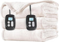 LaffyLo Electric Heated Blanket King Size 90 x 100, Dual Control, Fast Heating by LAFFYLO