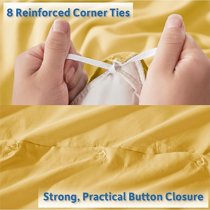 Nestl Yellow Duvet Cover Queen Size - Image 4