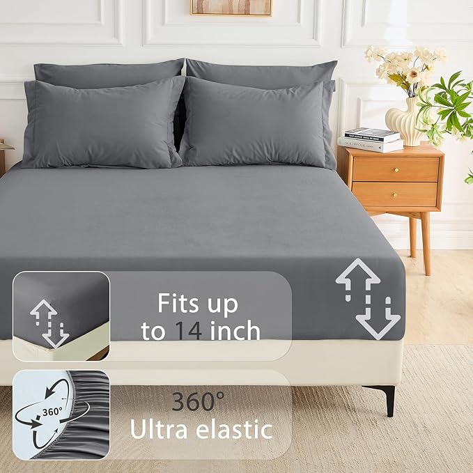MUXHOMO 5 Pieces Twin XL Comforter Set, Soft Bed in a Bag Twin XL Size - Image 6
