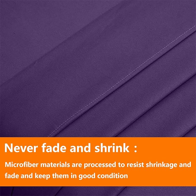 TAIMIT Purple Twin Size Comforter Set - Image 7