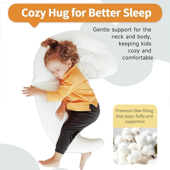 Choc chick Curve Long Toddler Kids Body Pillow - Image 3