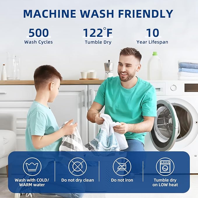 MEELUS California King Mattress Protector, Breathable Waterproof Cal King - Image 7