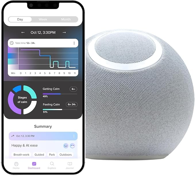 Reflect Orb: Smart tracker for better mental health. Biofeedback device to - Image 8