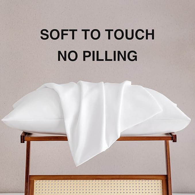 MINIPANDA White King Size Pillow Cases Set of 4 - Image 6