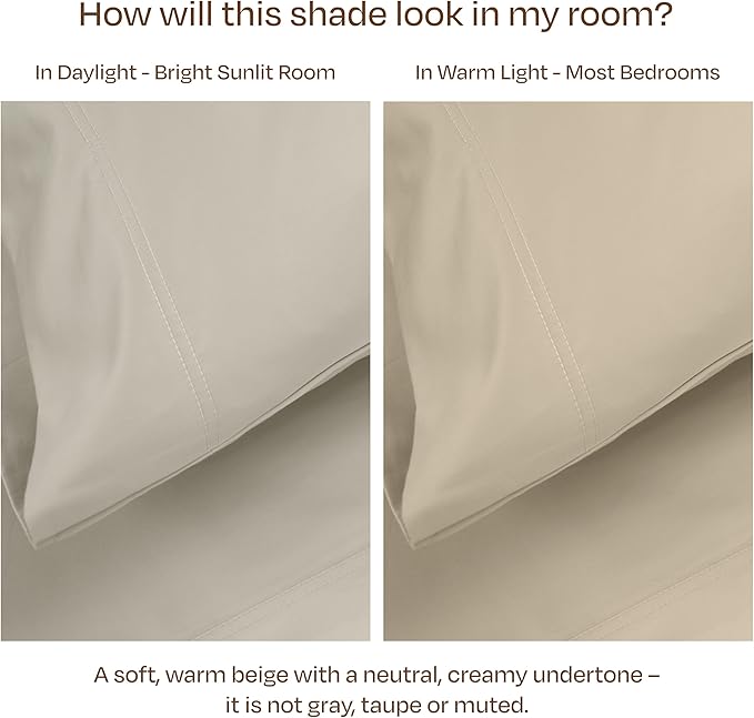 California Design Den 100% Cotton King Pillow Cases Set of 2, 800 Thread Count - Image 5