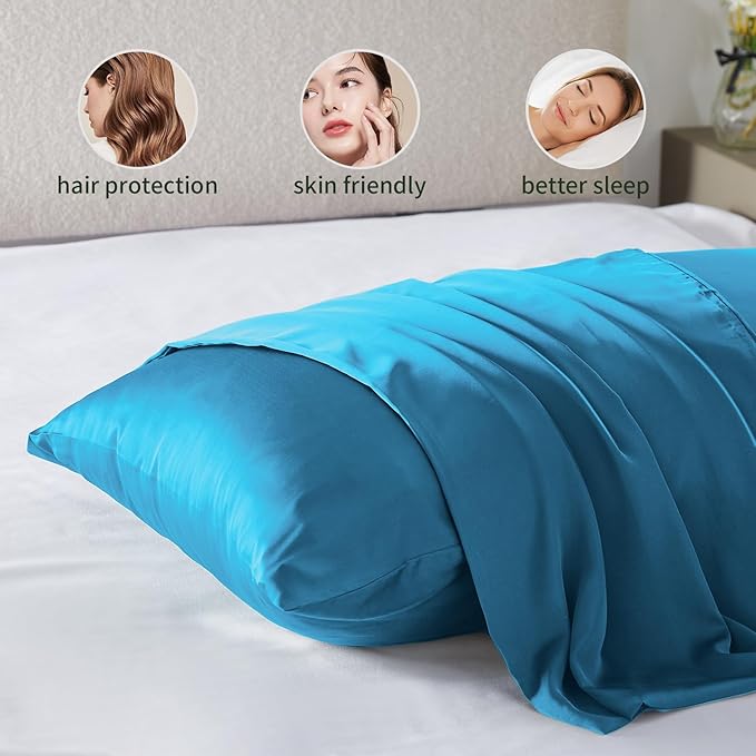 Silk Pillowcase for Hair and Skin Mulberry Silk Pillow Cases Soft Breathable - Image 5