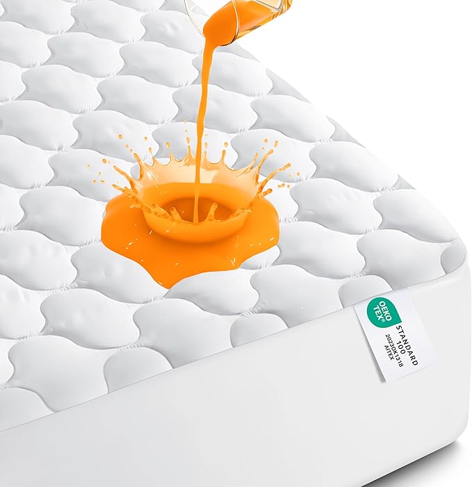 Utopia Bedding Waterproof Mattress Protector, Queen Mattress Pad, Noiseless by UTOPIABEDDING