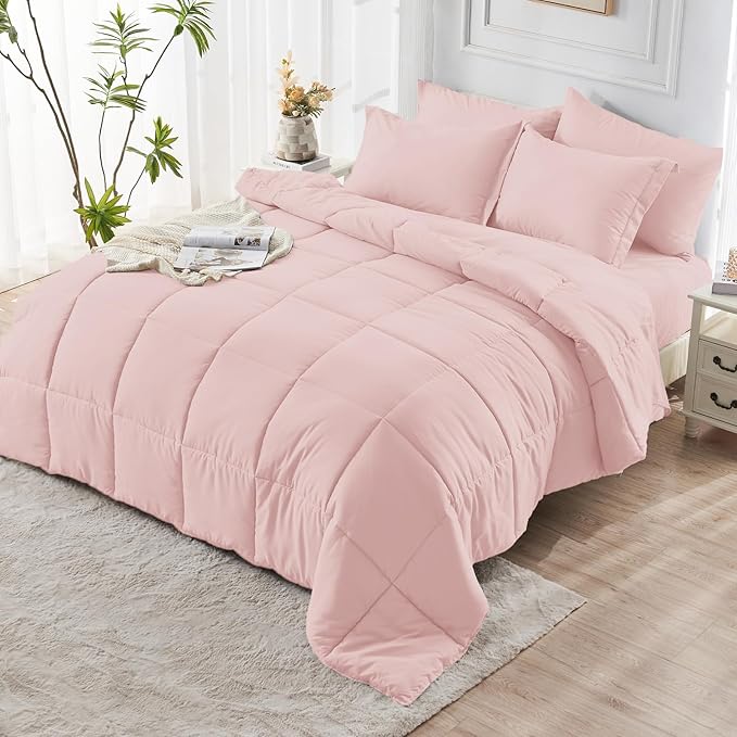 JOLLYVOGUE California King Comforter Set, Ultra-Soft Bed in a Bag Cal King Size - Image 8