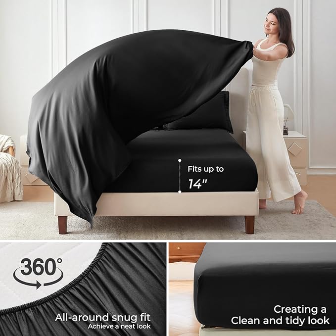 Sasttie Twin Comforter Set, 5 Pieces Reversible Bed in a Bag Twin, Complete - Image 5