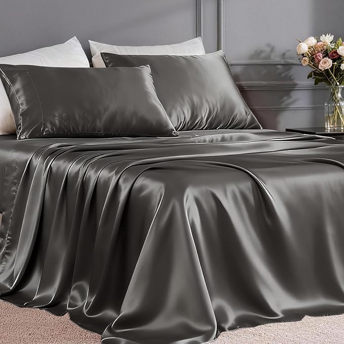 FreshCulture Satin Sheets King Size by FreshCulture