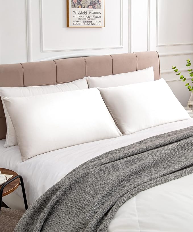Warmstar Cotton Pillow Cases Queen Size Set of 2, 600 Thread Count Pillowcases - Image 2