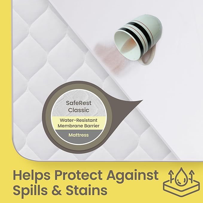 SafeRest Waterproof Mattress Protector King Size – Absorbent Breathable Soft - Image 2