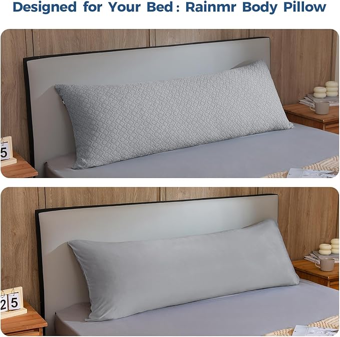 Rainmr Extra Long Body Pillow Memory Foam 180x50cm – Firm King Size Body Pillows - Image 6