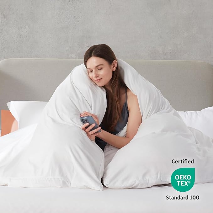 Nestl White California King Duvet Cover Sets - Image 3