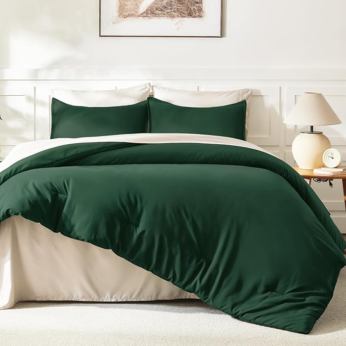 Litanika Comforters Emerald Green Oversized Queen Size, 3 Pieces Lightweight - Image 6