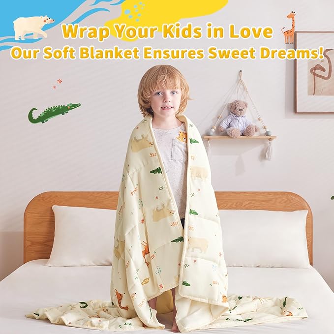 anfie Weighted Blanket Kids, Weighted Blanket Cooling Blanket - Image 3