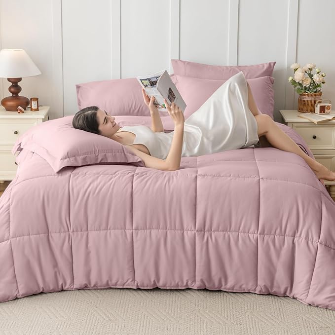 JOLLYVOGUE Twin XL Comforter Set, Ultra-Soft Bed in a Bag Twin XL Size 5 Pieces - Image 7
