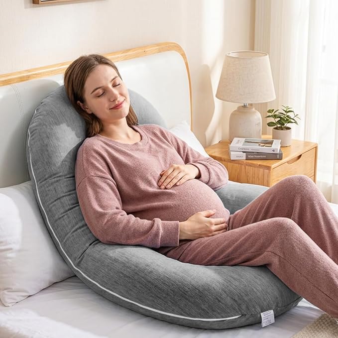 1 MIDDLE ONE Pregnancy Pillow, C Shaped Full Body Pillow - Image 6