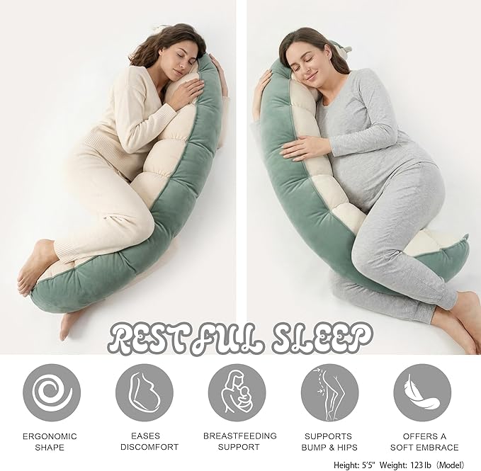 Peallow – Long Round Body Pillow - Image 5