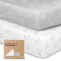 KeaBabies 2-Pack Organic Crib Sheets by KeaBabies