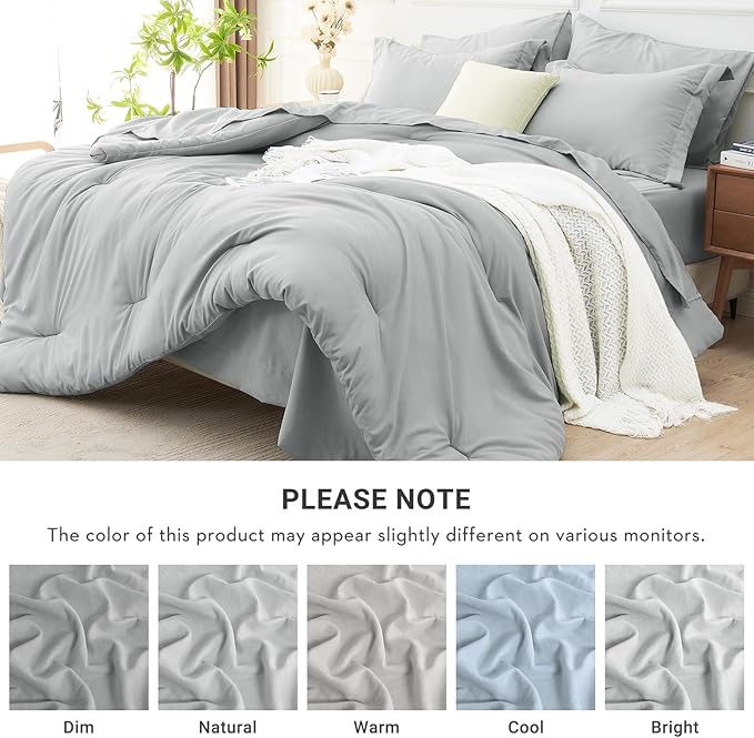 MUXHOMO 5 Pieces Twin XL Comforter Set, Soft Bed in a Bag Twin XL Size - Image 7