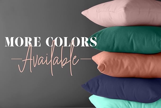 Elegant Comfort 6-PACK Solid Pillowcases 1500 Premium Hotel Quality Microfiber - Image 4