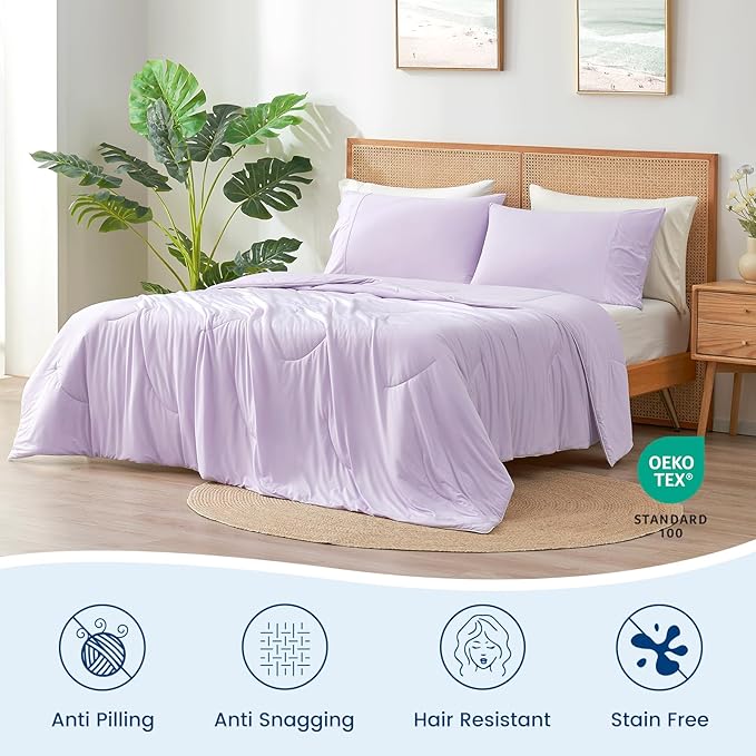 Cozy Bliss Cooling Comforter King Size, Reversible Lightweight Cooling Blankets - Image 6