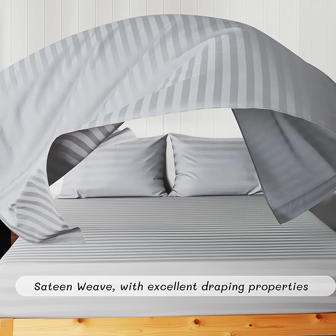 Cotton Flat Sheets Only, 600 TC 100% Cotton Flat Sheet Top Sheet Only, Full - Image 9