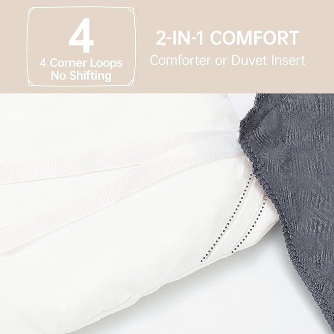 MUXHOMO Full Comforter Sets, All Season Ultra Soft Down Alternative Bedding - Image 6