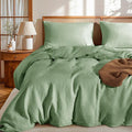 LBRO2M 100% France Linen Duvet Cover Set Full Size 3 Pcs Natural Flax Comforter by LBRO2MBedding