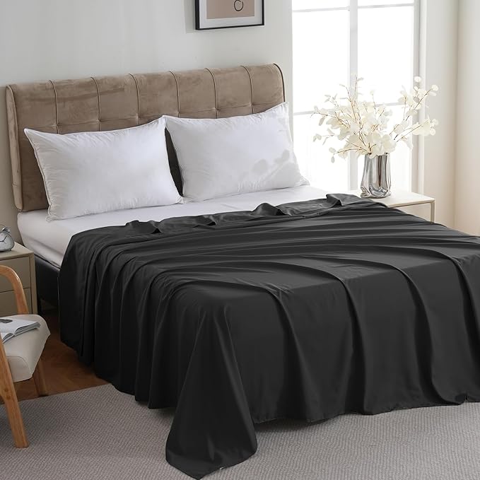 ZPECC Bulk Flat Sheets Only Queen Size 6 Pack, Easy Sort Top Bed Sheet by - Image 2