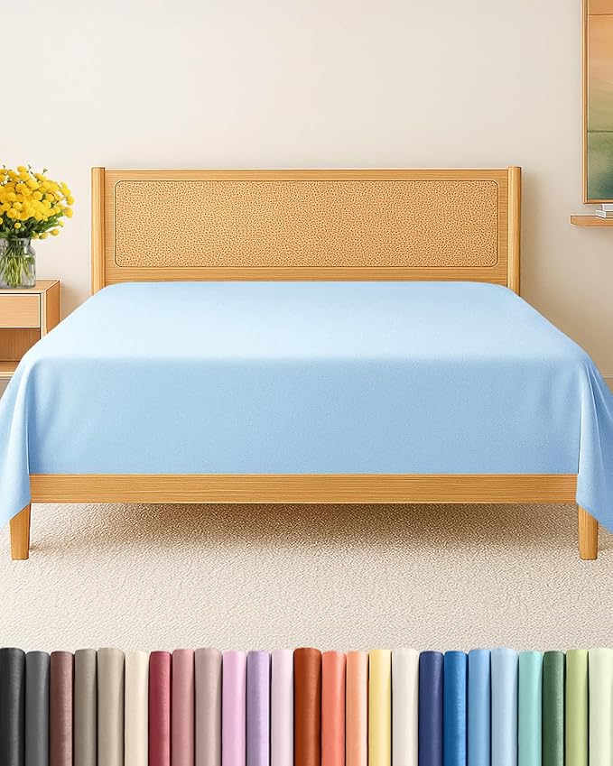 Cal King Size Flat Sheet by CGKUnlimited