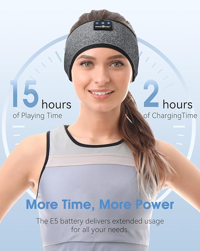 MUSICOZY Bluetooth 5.4 Sleep Headphones Sports Headband Headphones, Wireless - Image 5