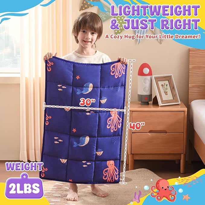 anfie Weighted Lap Pad 2 Pounds, Weighted Blanket Cooling Blanket - Image 4