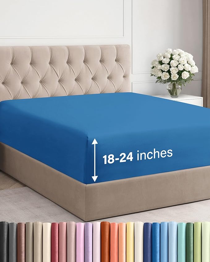 Extra Deep King Fitted Sheet by CGKUnlimited