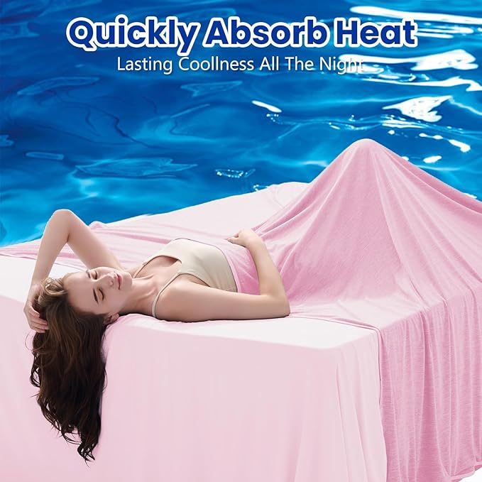 TOPCEE Cooling Blanketfor Night Sweats Absorbs Heat to Keep Adults, Children - Image 2