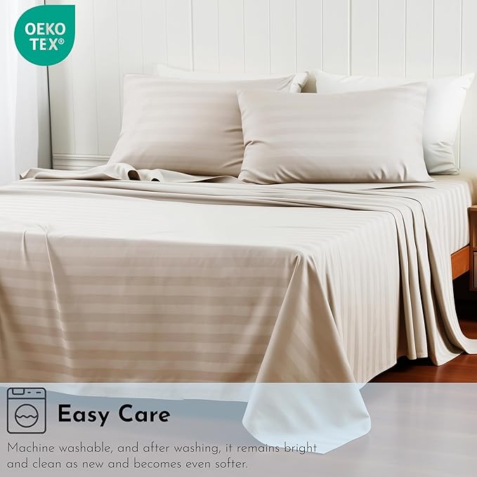 Cotton Flat Sheets Only, 600 TC 100% Cotton Flat Sheet Top Sheet Only, Full - Image 8