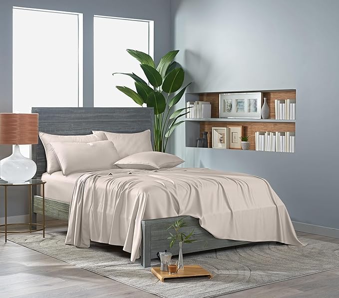 Pure Bamboo California King Sheets, Genuine 100% Organic Viscose Derived from - Image 3