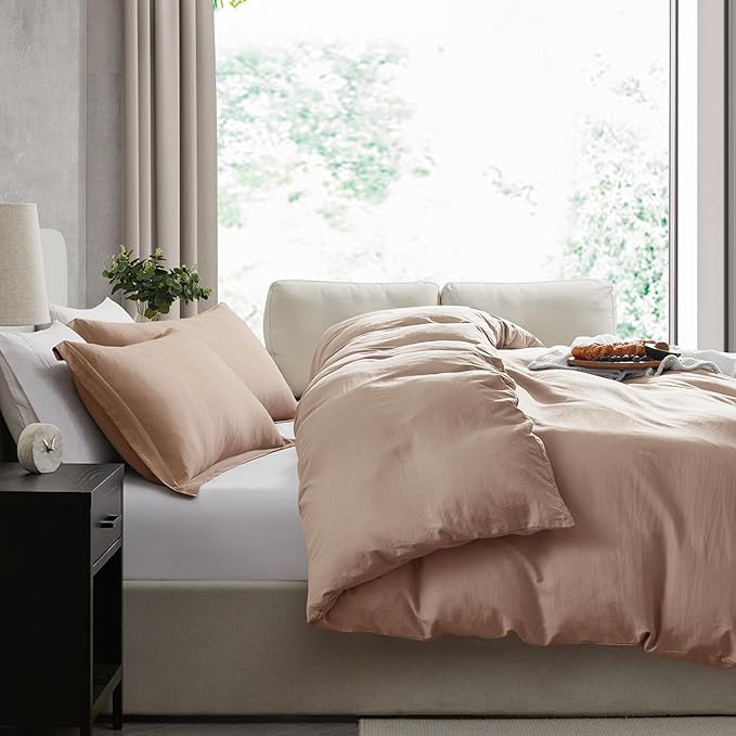Nestl Khaki Duvet Cover Queen Size - Image 7
