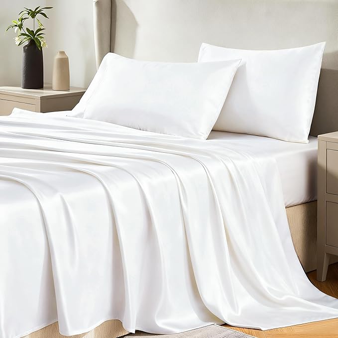 CozyLux Satin Sheets Cal King Sheet Set by CozyLux