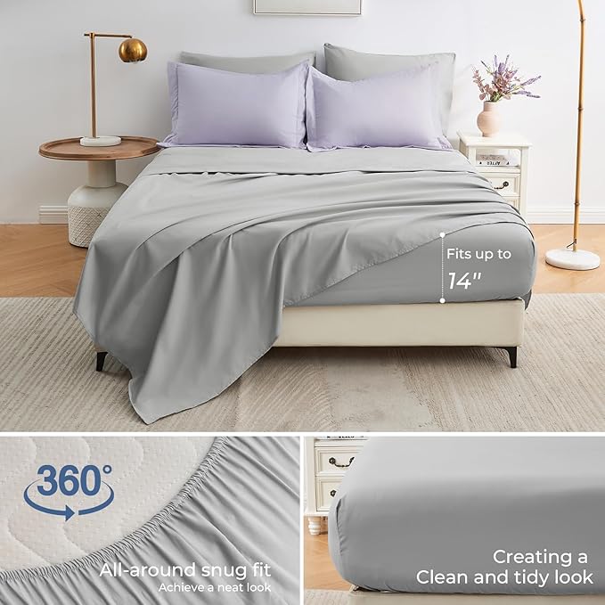 Sasttie King Size Comforter Set, 7 Pieces Bed in a Bag King, Complete Bedding - Image 4