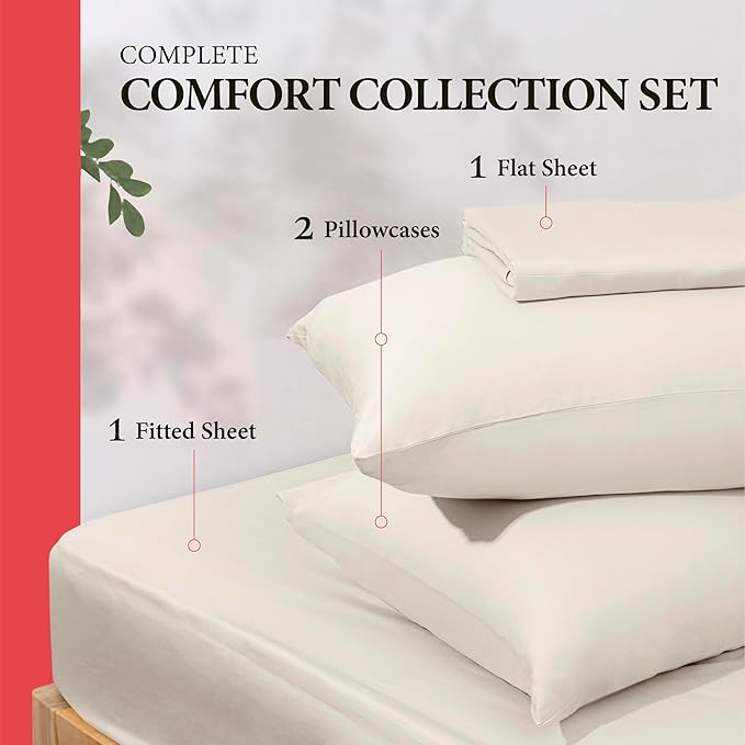 100% Egyptian Cotton Queen Size Sheet Set - Image 3
