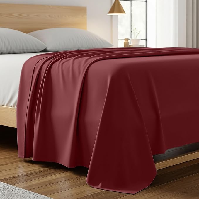 Mellanni Twin XL Size Flat Sheet by Mellanni