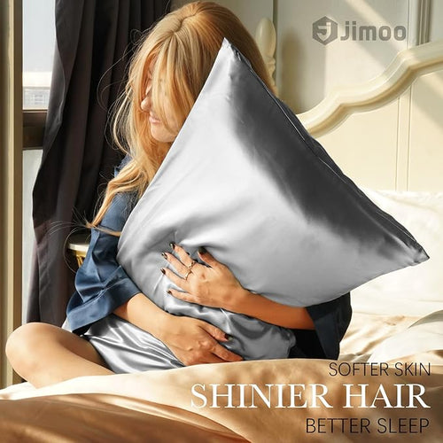 100% Mulberry Silk Pillowcase for Hair and Skin, 22 Momme Pure Natural Silk - Image 2