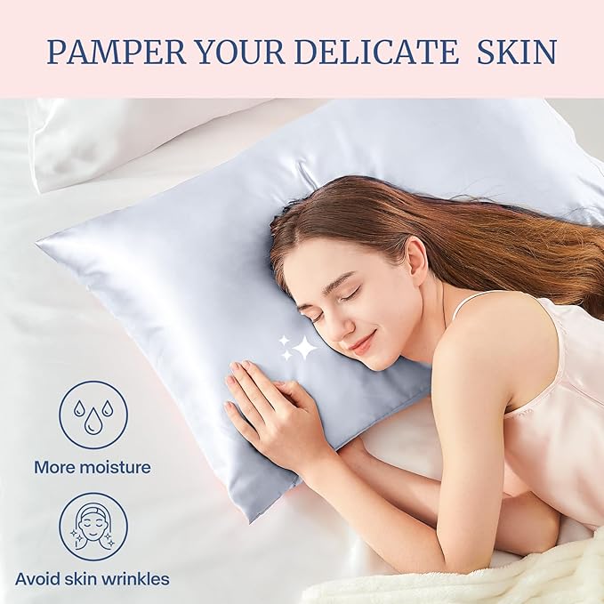 BEDELITE Satin Pillowcase for Hair and Skin, Super Soft and Cooling Similar to - Image 3