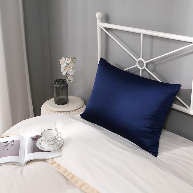 100% Silk Pillow Cases 2 Pack, 100% Mulberry Silk Pillowcase - Image 5