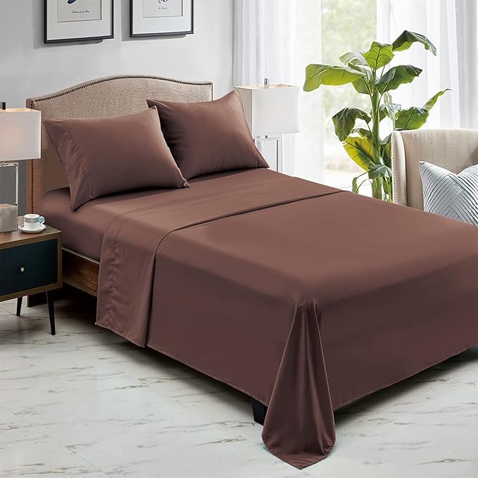 FreshCulture Queen Flat Sheets Only, Soft Microfiber Bedding Sheets - Image 6