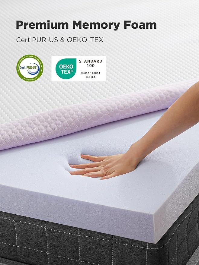 PERLECARE 3 Inch Mattress Topper Twin XL - Image 7