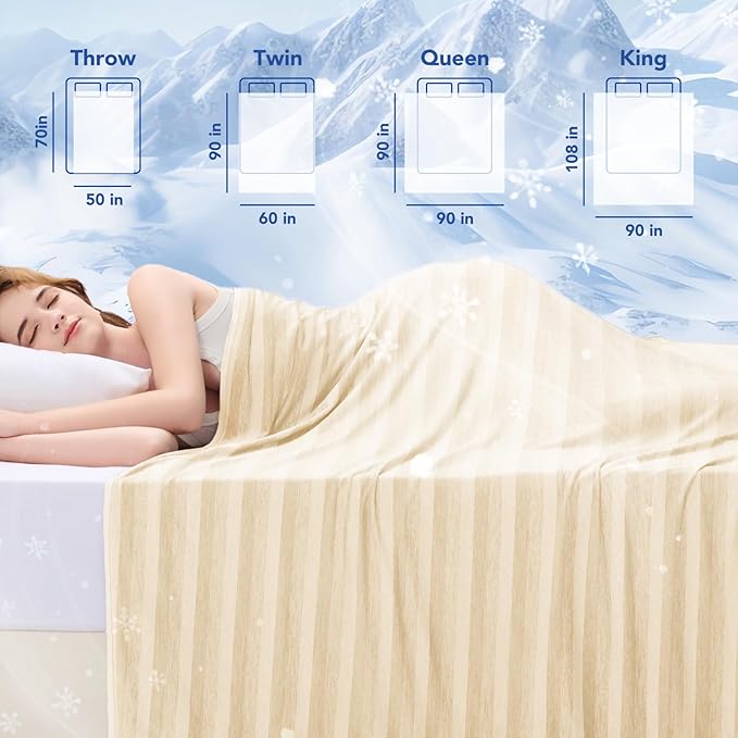 GOHERO Cooling Blanket King Size- 100"x90" Summer Cooling Throw Blanket - Image 7