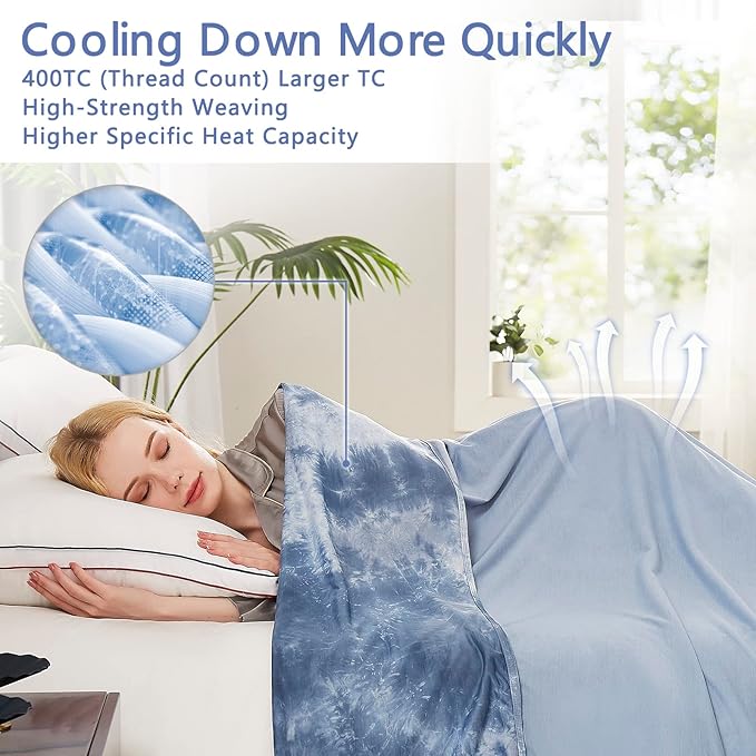 Topcee Cooling Blanket for Hot Sleepers and Night Sweats, 100% Oeko-Tex - Image 4